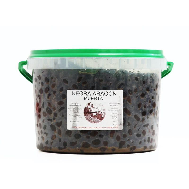 ACEITUNAS MUERTAS DEL ARAGÓN CUBO 1/5Kg